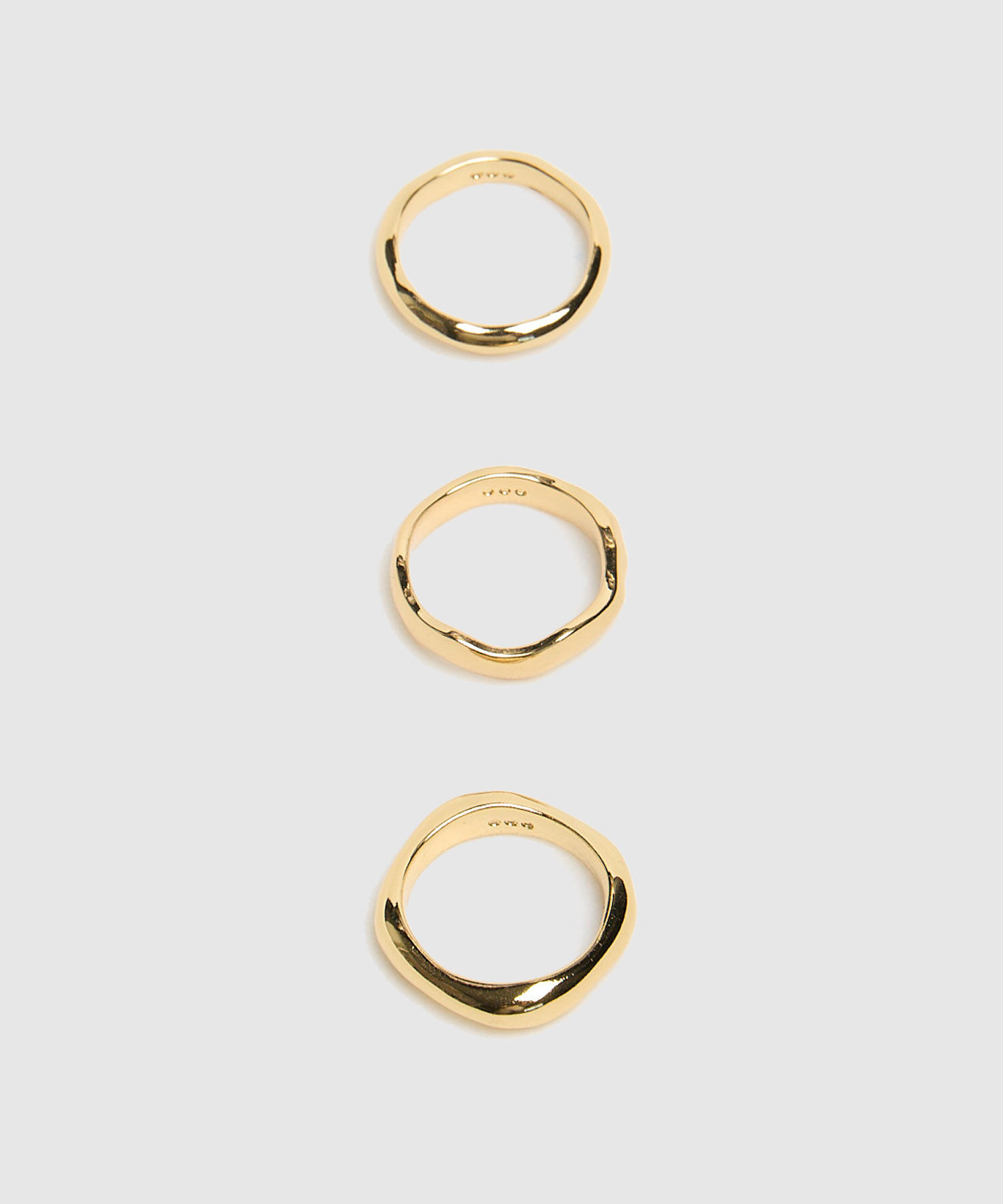 Set X3 Anillo Con Dise&ntilde;o Org&aacute;nico