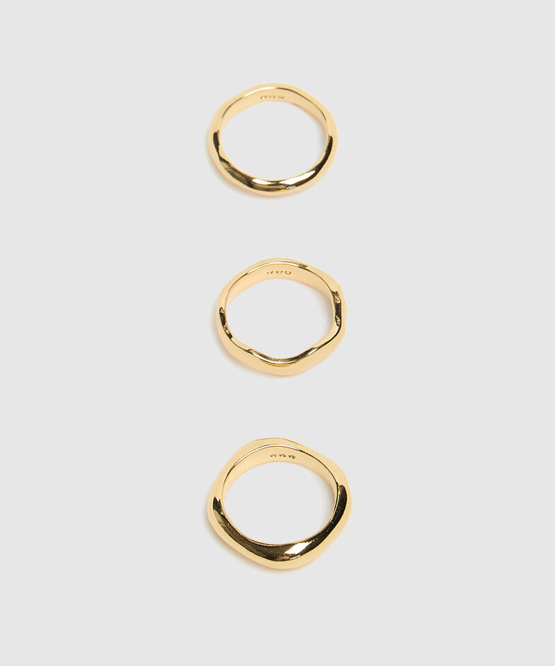 Set X3 Anillo Con Dise&ntilde;o Org&aacute;nico
