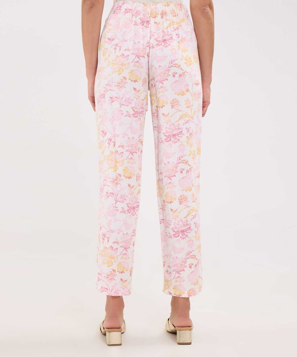 Pantalón Casual Estampado Botánico