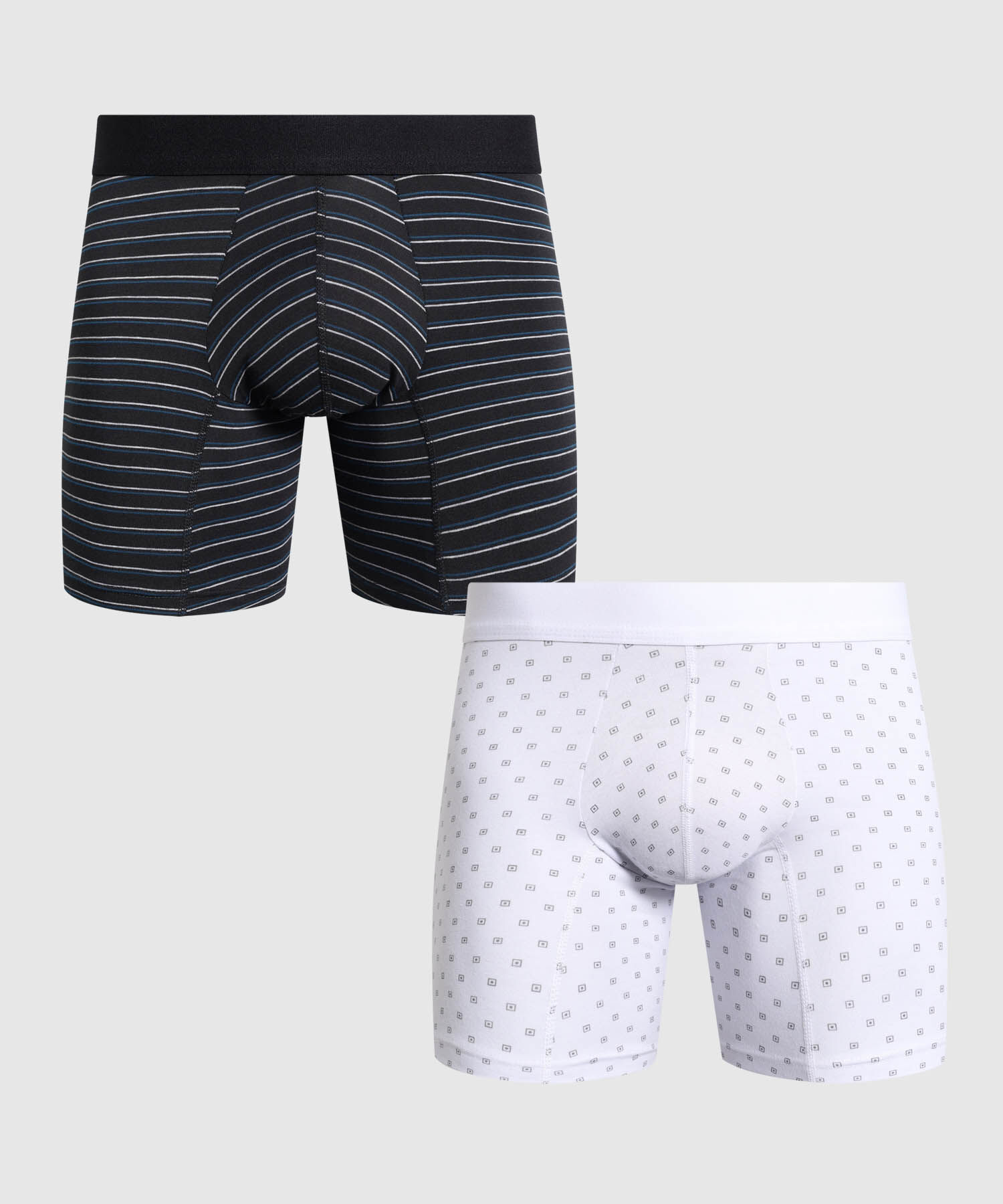 Set X2 B&oacute;xers Medios Estampados Para Hombre