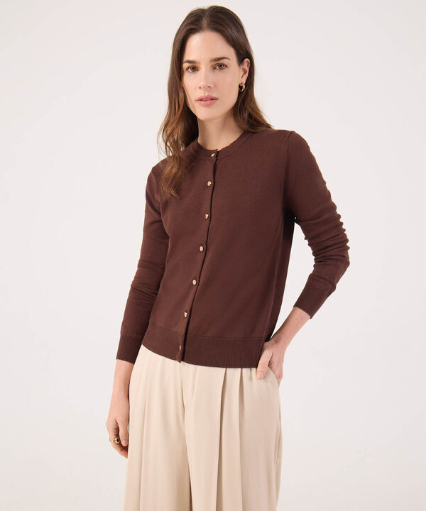 Saco Tipo Cardigan Unicolor  image number null