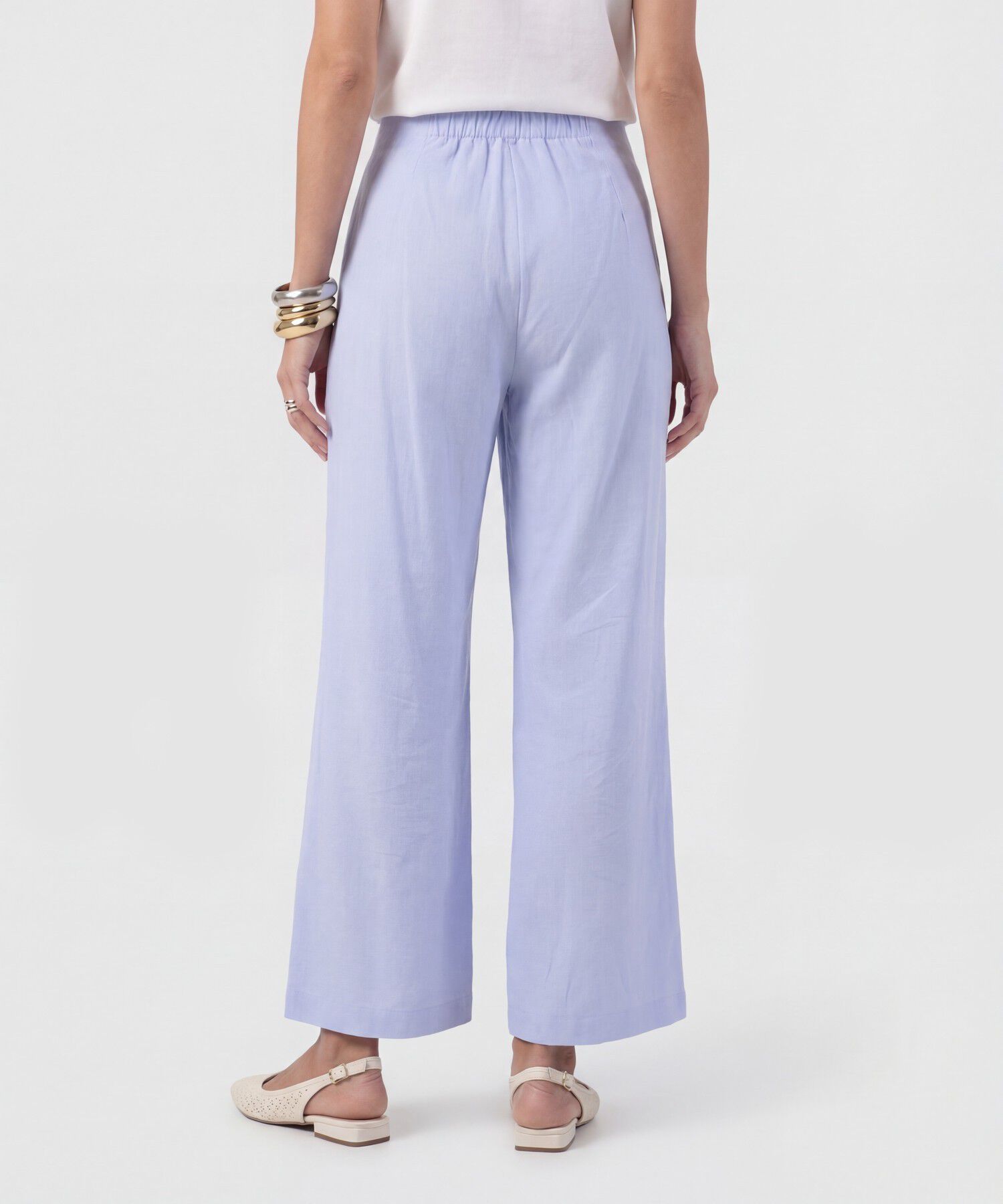 Pantal&oacute;n Culotte Con Pinzas Frontales Mujer