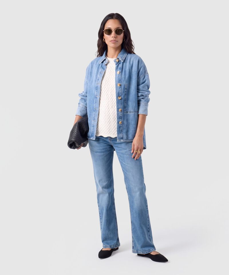 Camiseta Sisa Tejida Texturizada Para Mujer