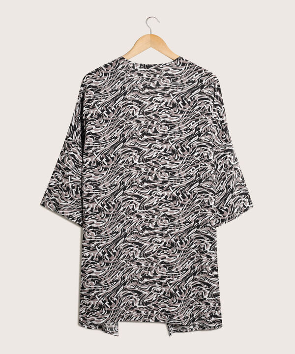 Saco Estampado Tipo Kimono