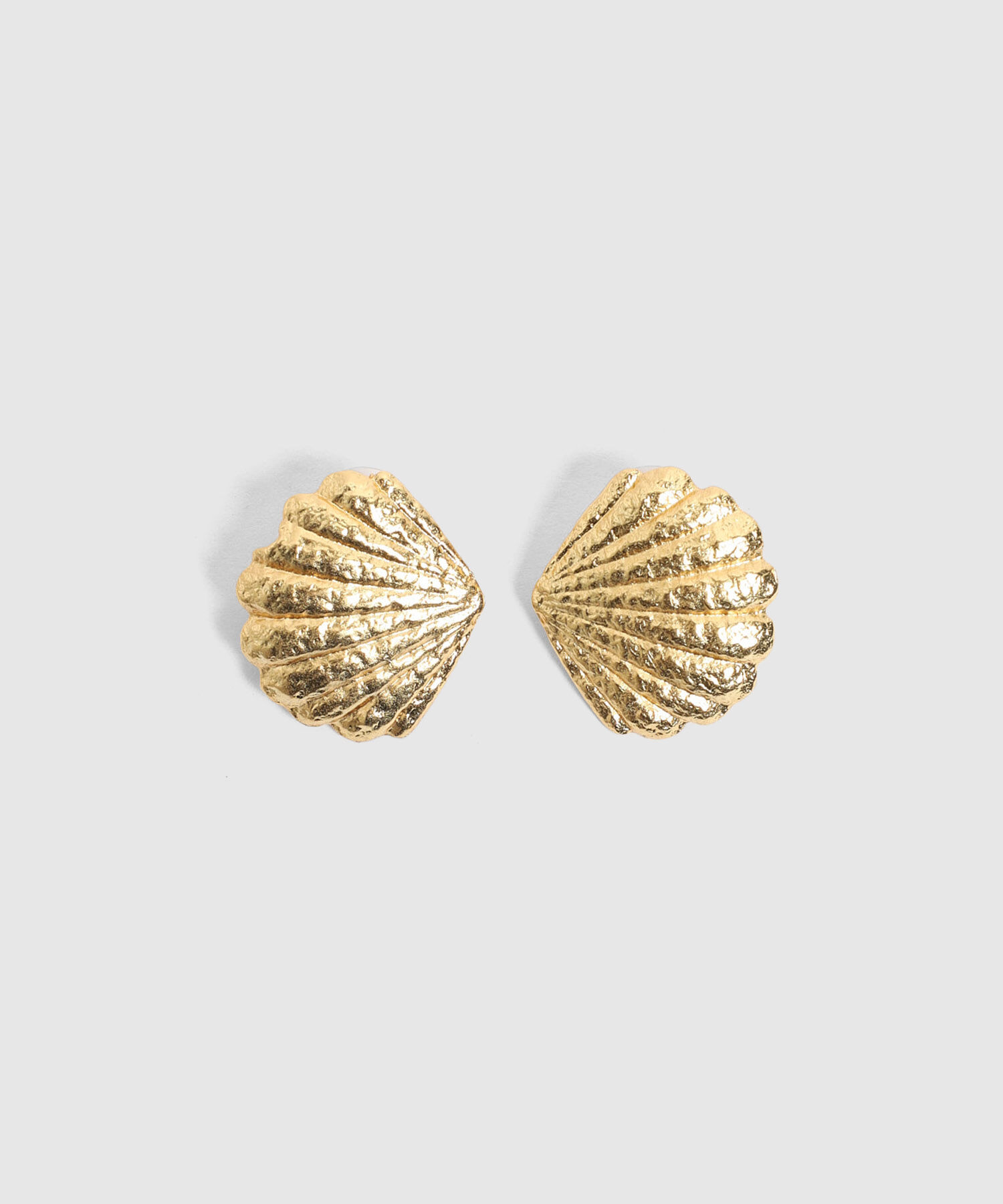 Aretes De Broquel Concha Mujer
