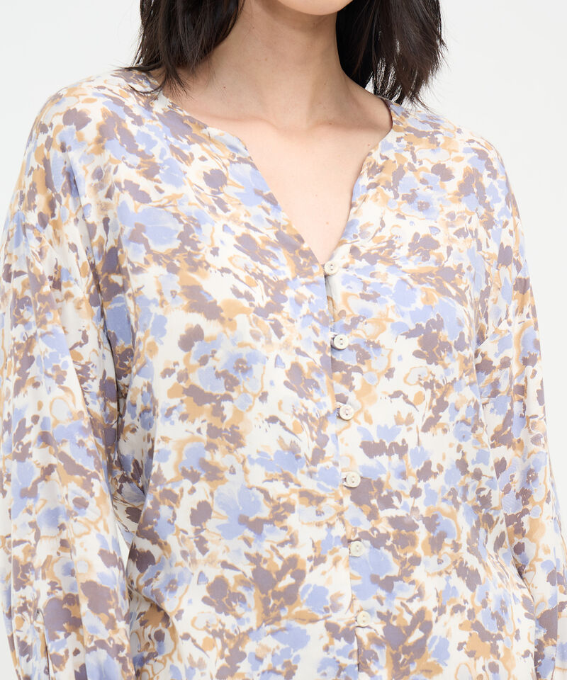 Blusa Estampado Floral de Manchas