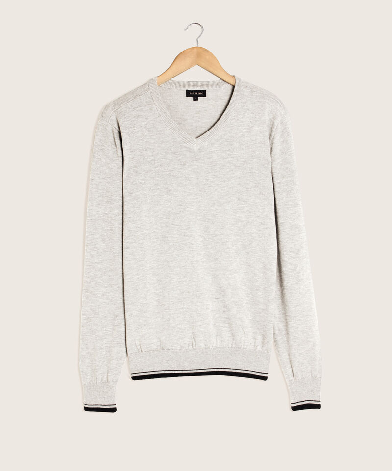 Saco Cuello V Con Coderas Tejidas