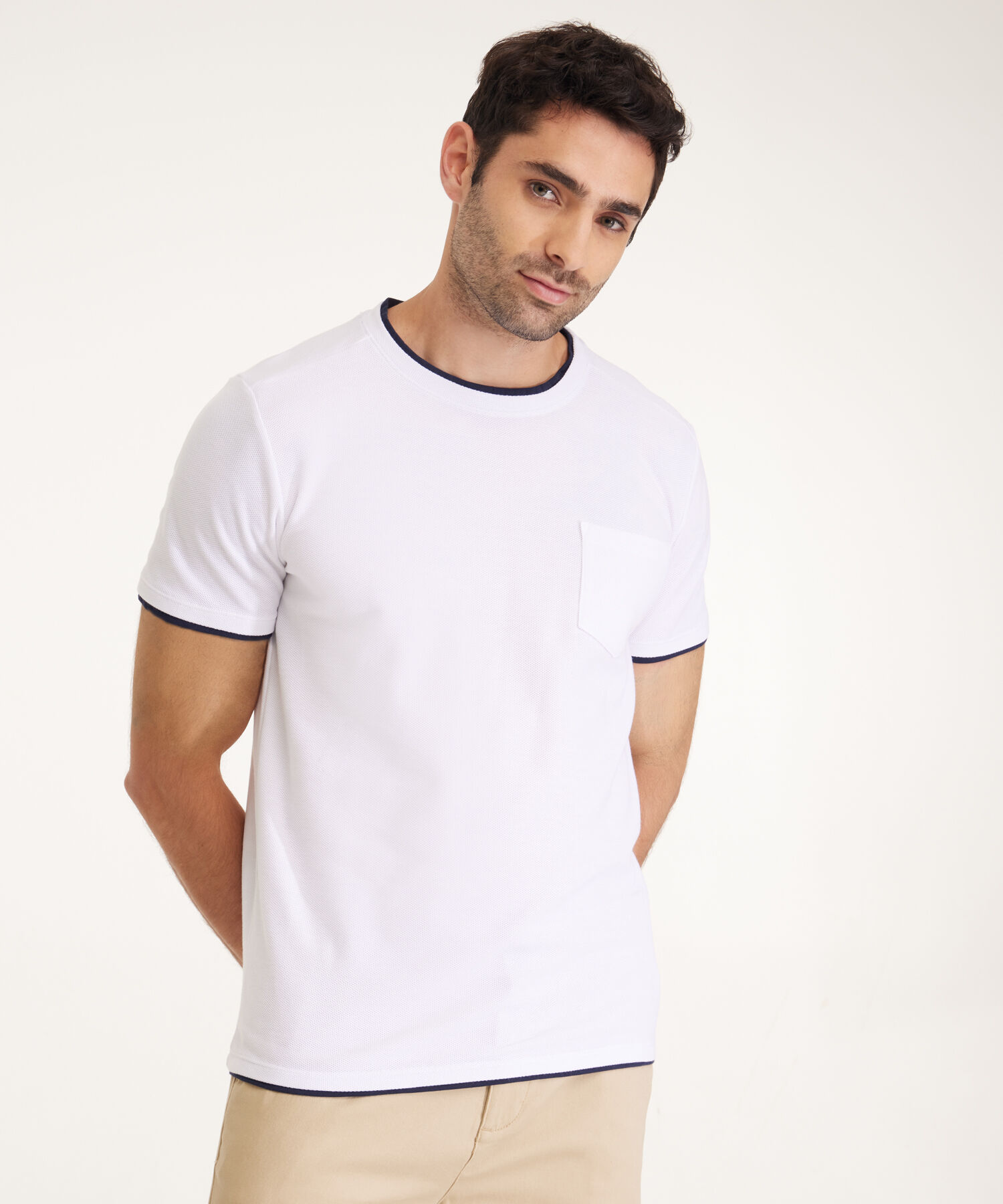 Camiseta Cuello Redondo Unicolor