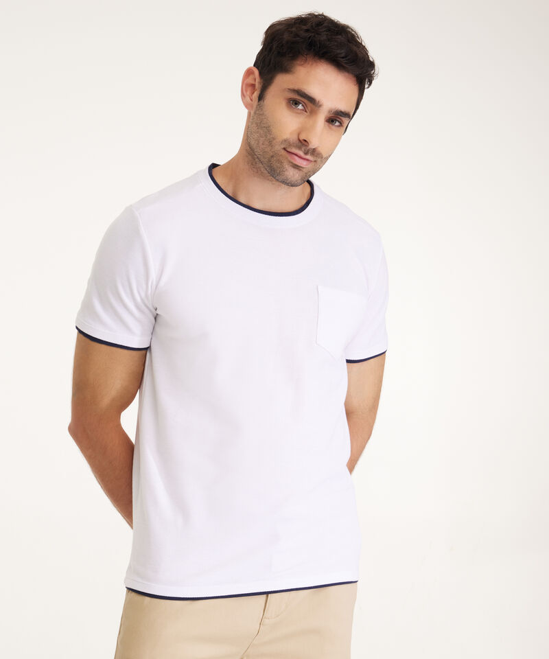 Camiseta Cuello Redondo Unicolor