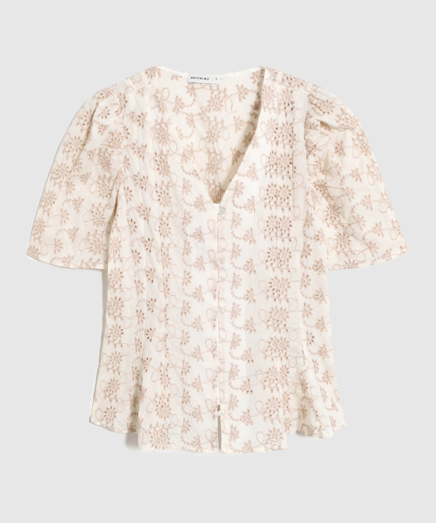 Blusa Con Bordado Suizo Para Mujer