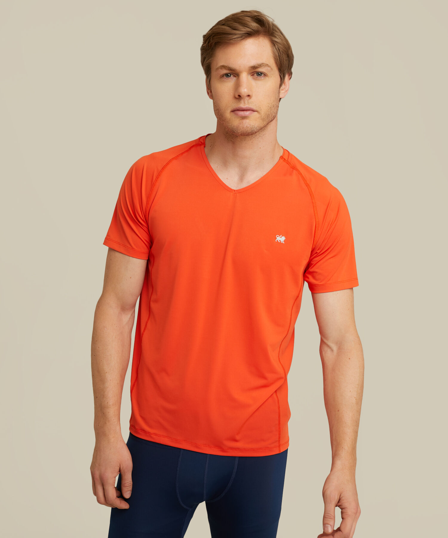 Camiseta Deportiva Cuello en V para Hombre