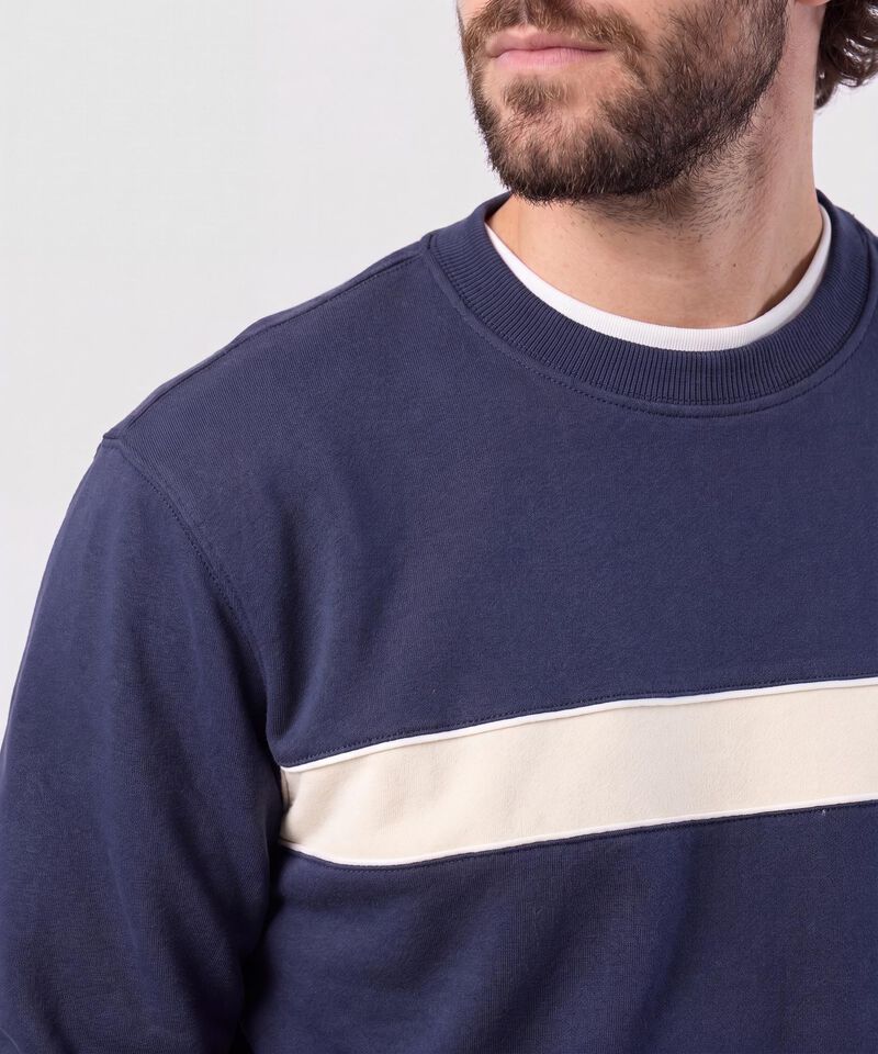 Buzo Con Franja En Contraste Para Hombre