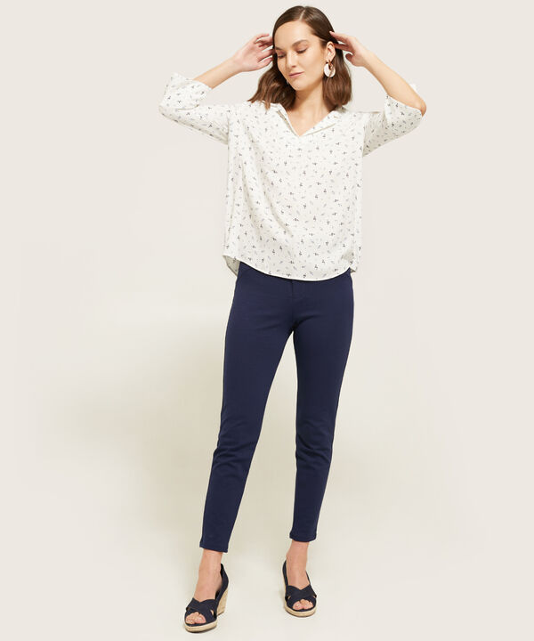 Camisa Estampada Escote en V