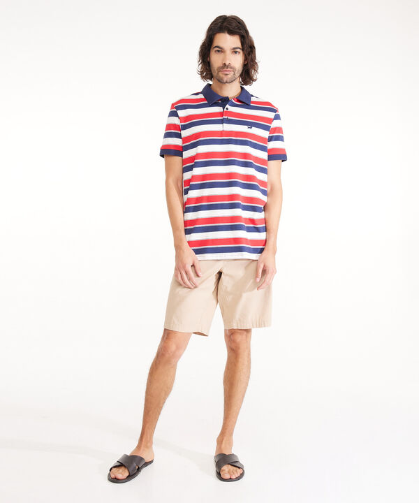Bermuda Para Hombre Corta Unicolor Con Bolsillo Trasero