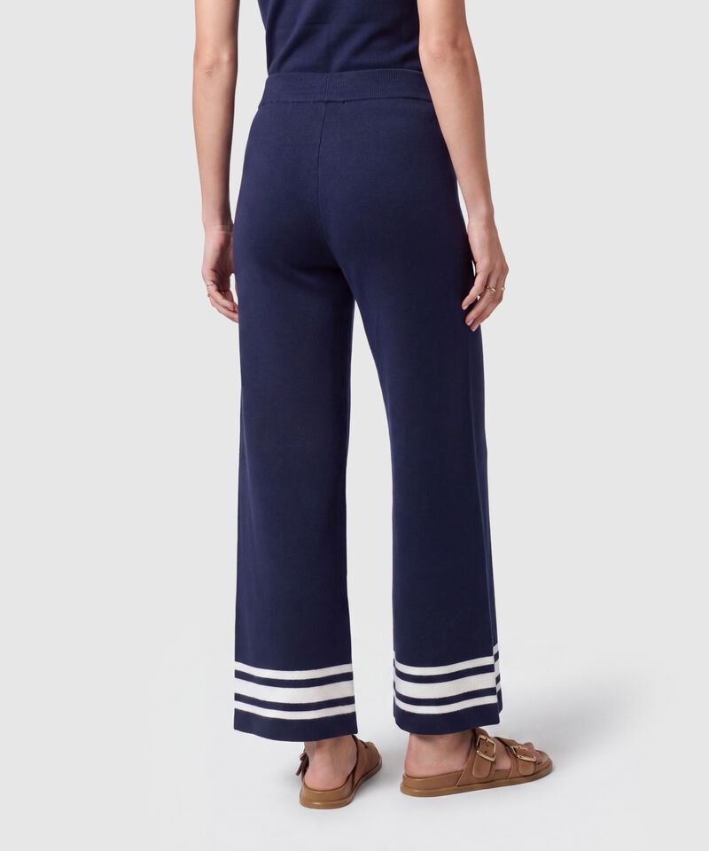 Pantal&oacute;n Fluido A Rayas Para Mujer