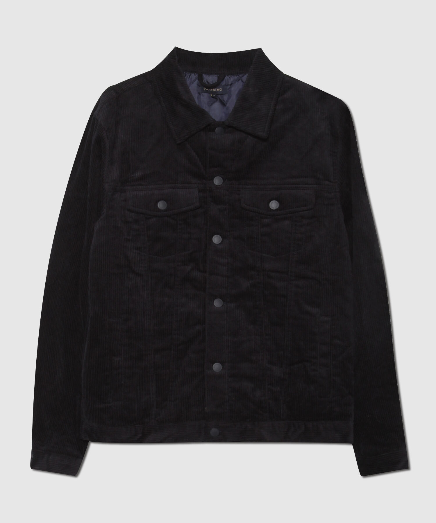 Chaqueta Truker Tejido De Pana Y Acolchado Interno