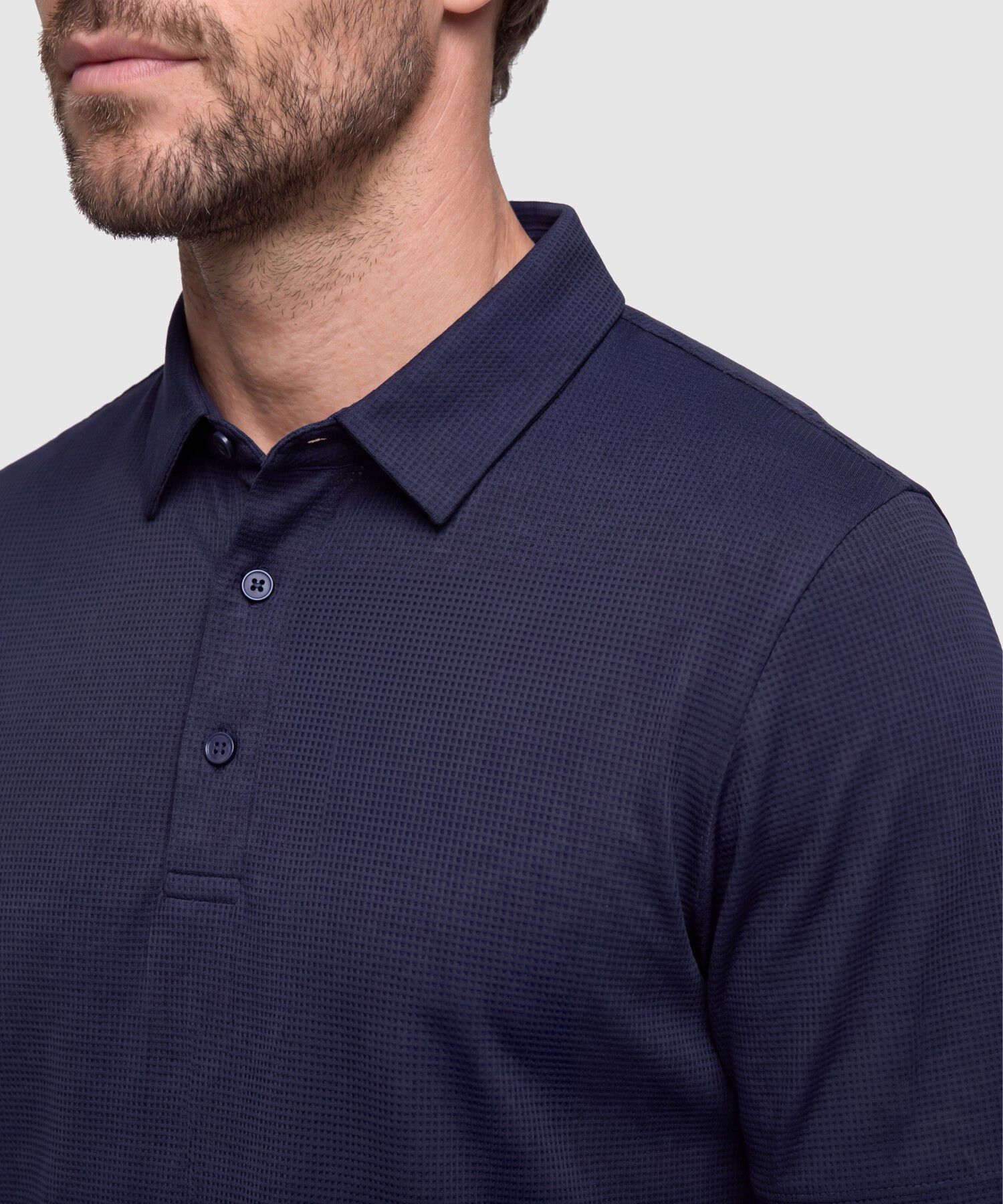 Polo Unicolor Regular Para Hombre