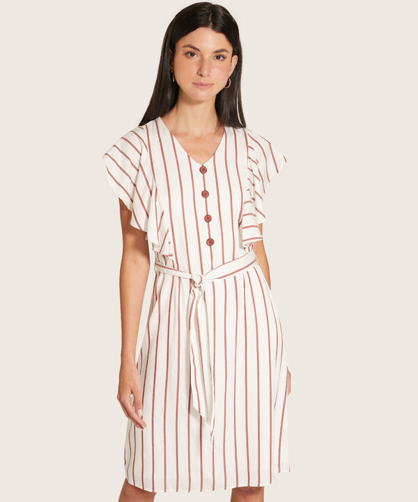 Vestido Manga Corta Preteñido