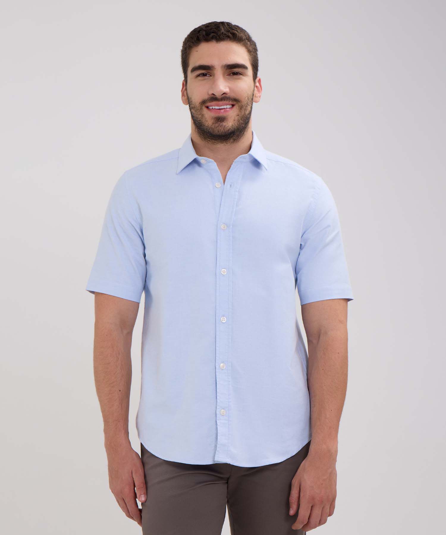Camisa Manga Corta Oxford
