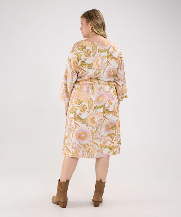 Vestido Estampado Escote en V
