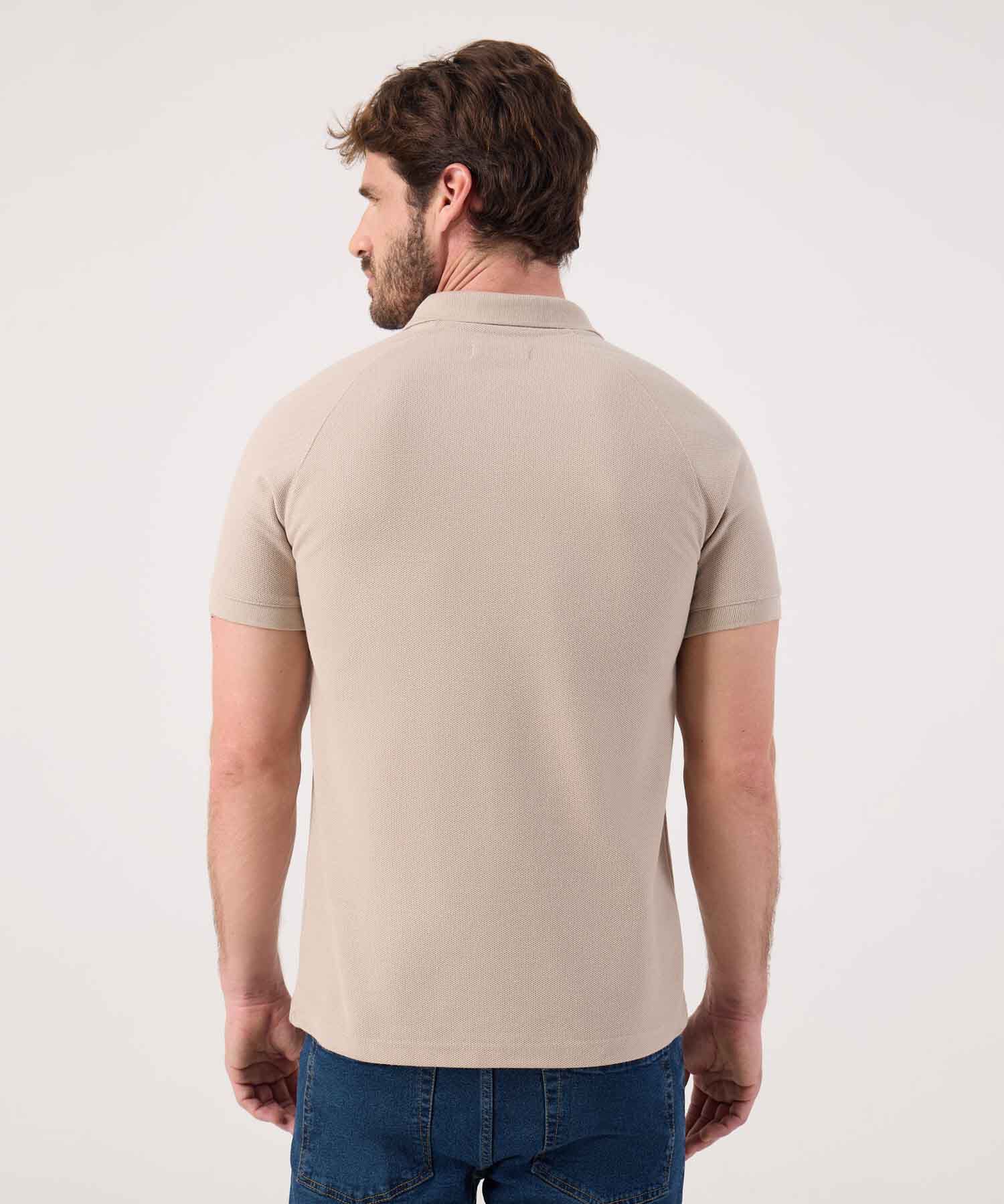 Polo Unicolor Con Cremallera 