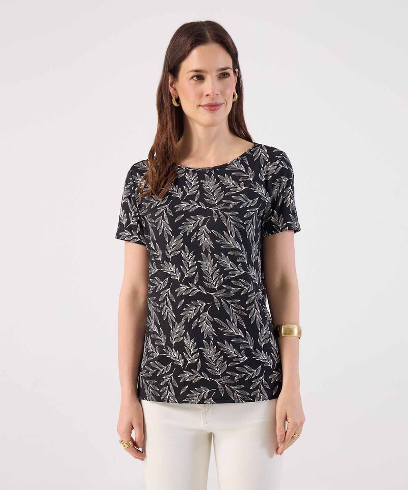 Camiseta manga corta estampada