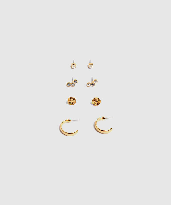 Aretes Set X 4 Para Mujer image number null