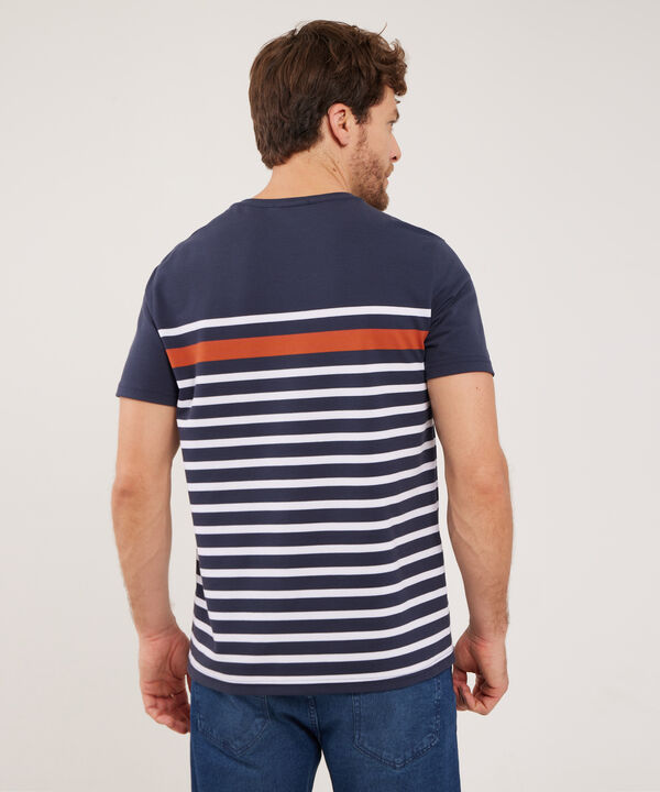 Camiseta Cuello Redondo De Rayas