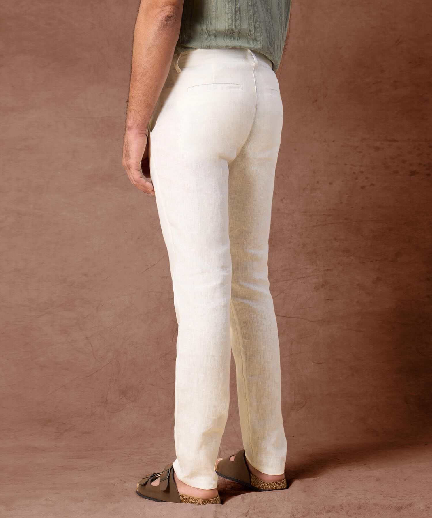 Pantalón de Lino Fresco para Hombre con Corte Recto