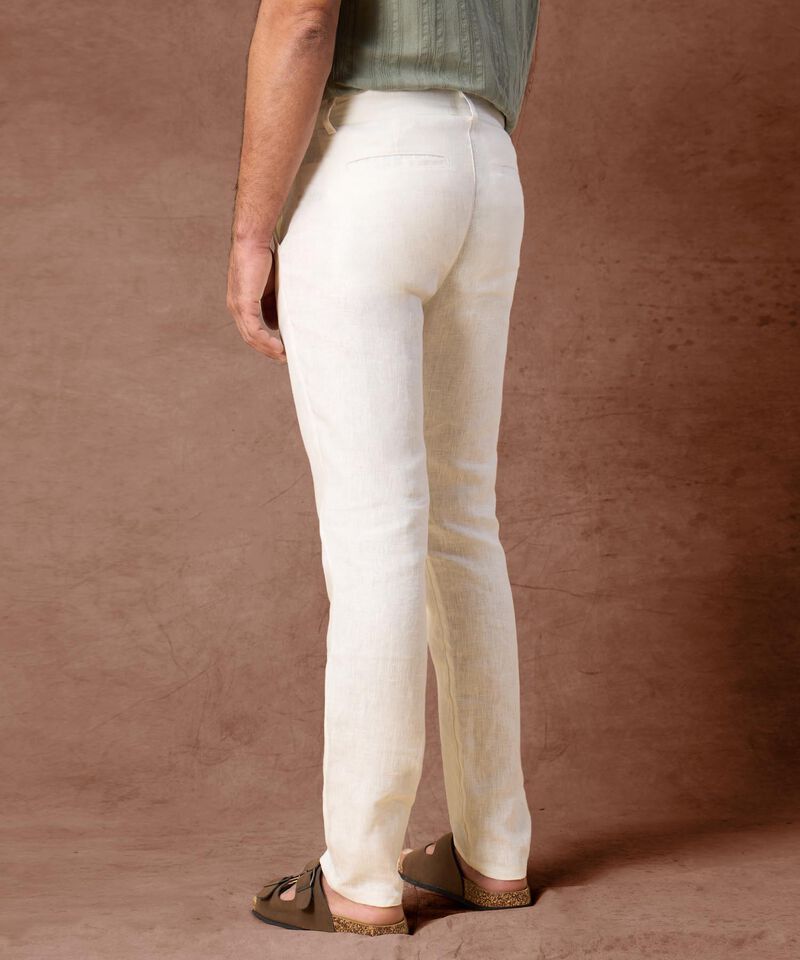 Pantalón de Lino Fresco para Hombre con Corte Recto