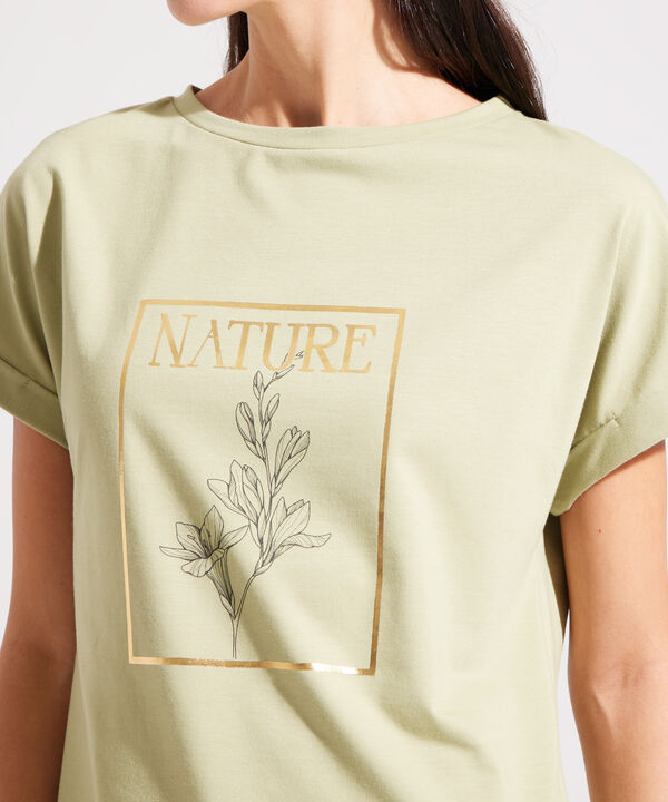 Camiseta Estampada con Guardapolvos