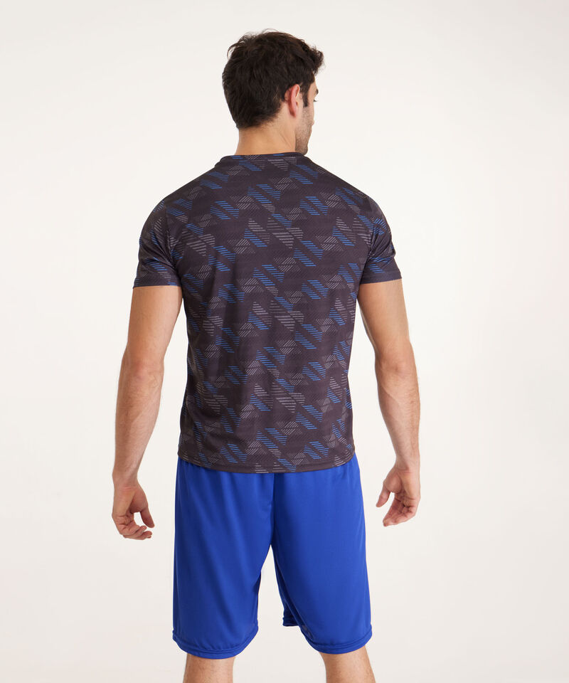 Camiseta Manga Corta, Cuello V Sublimada Con Screen