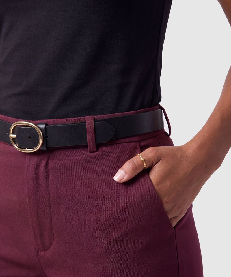 Pantal&oacute;n Chino Con Cintur&oacute;n Mujer