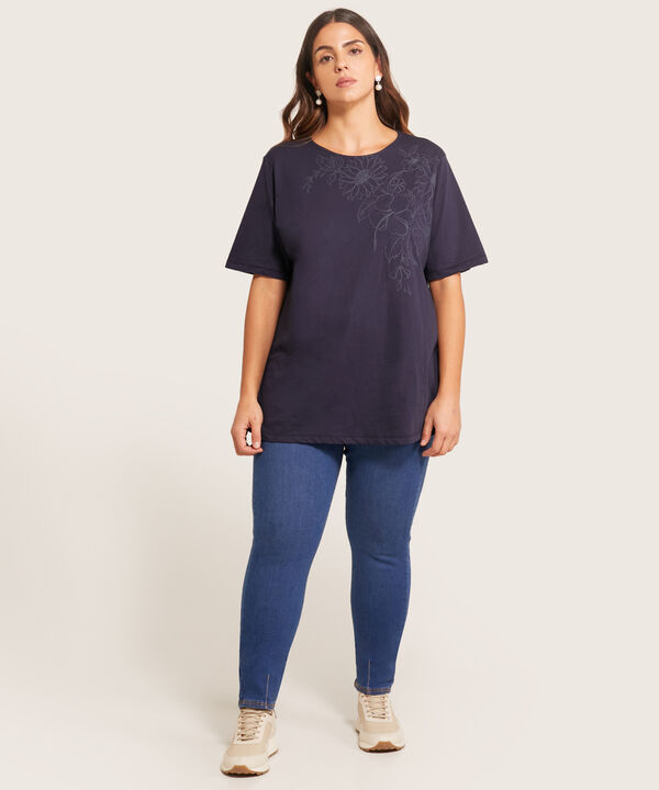 Leggings Alba Azul Oscuro Con Dirty
