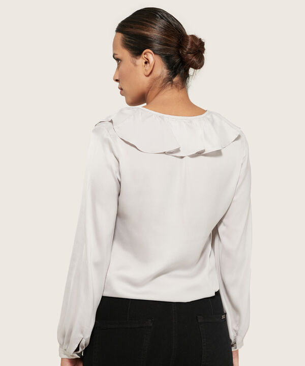 Blusa Manga Larga Cuello En V Con Boleros