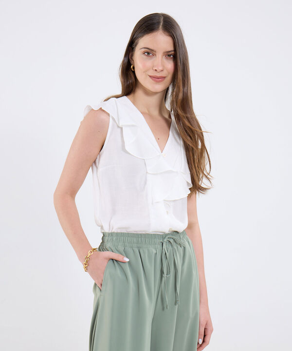 Blusa Unicolor Con Boleros image number null
