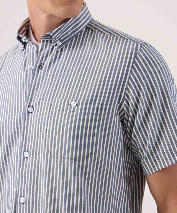 Camisa Manga Corta A Rayas image number null