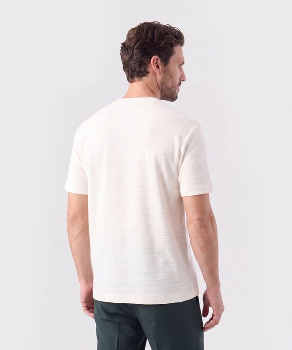 Camiseta Texturizada Cuello Redondo Hombre