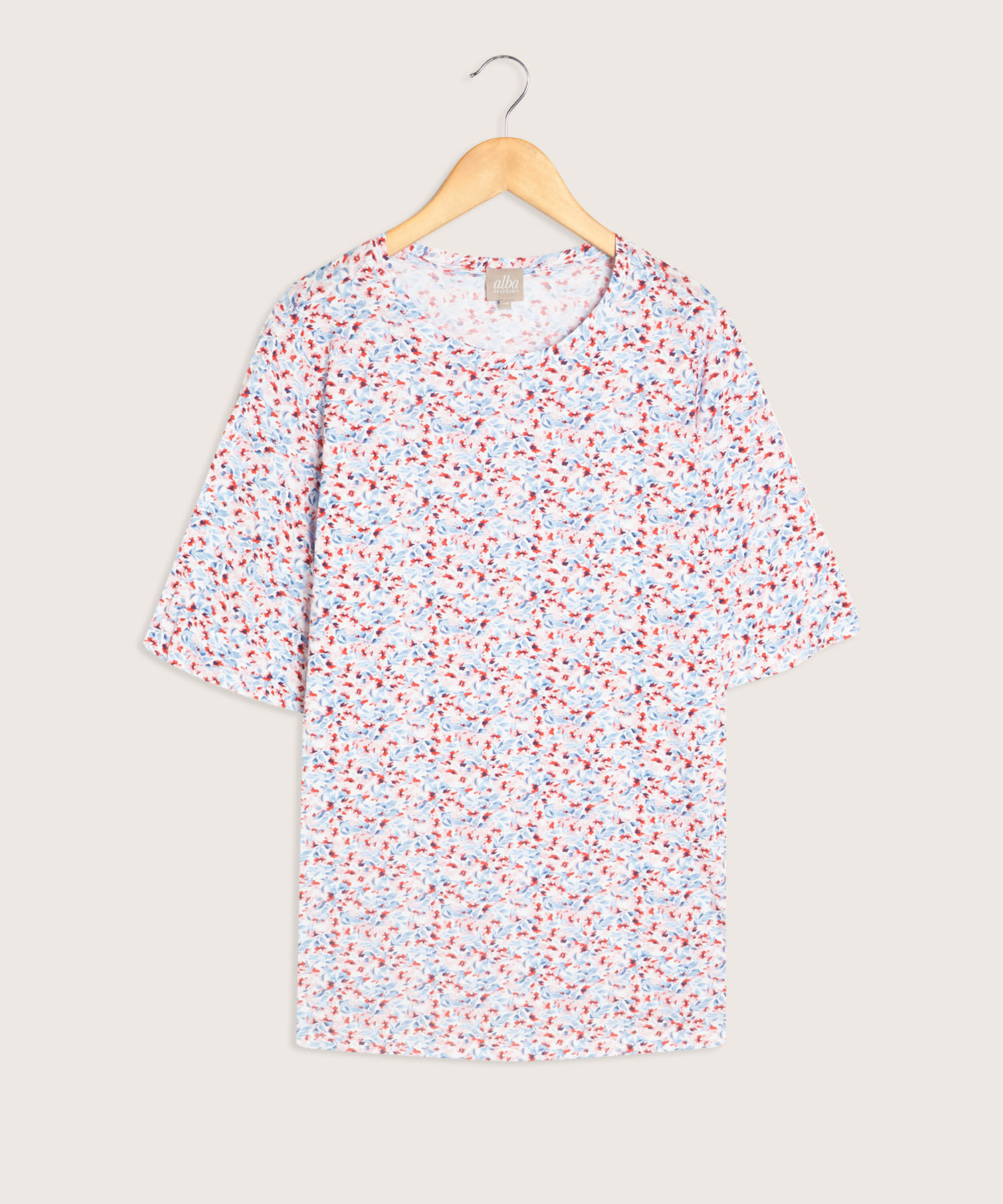 Camiseta Manga Al Codo Estampada