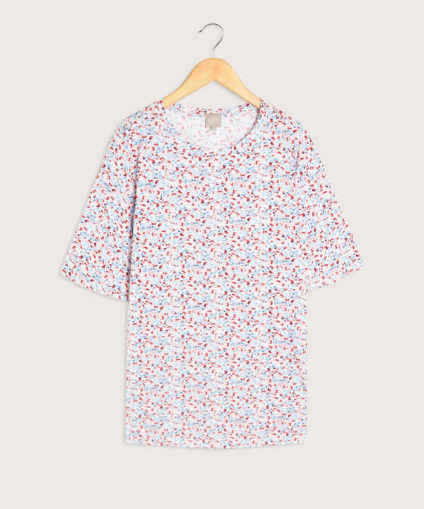 Camiseta Manga Al Codo Estampada