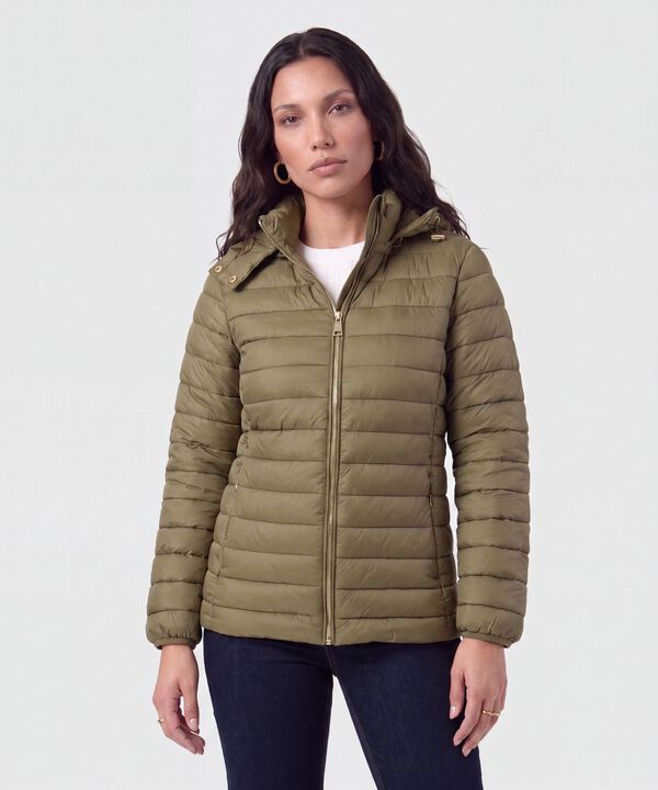 Chaqueta Acolchada Con Capota Para Mujer image number null