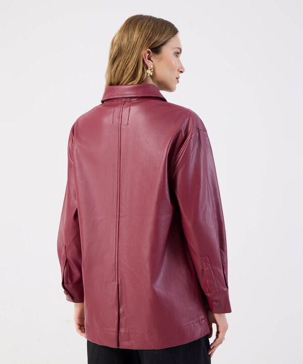 Sobrecamisa Efecto Piel Estilizada