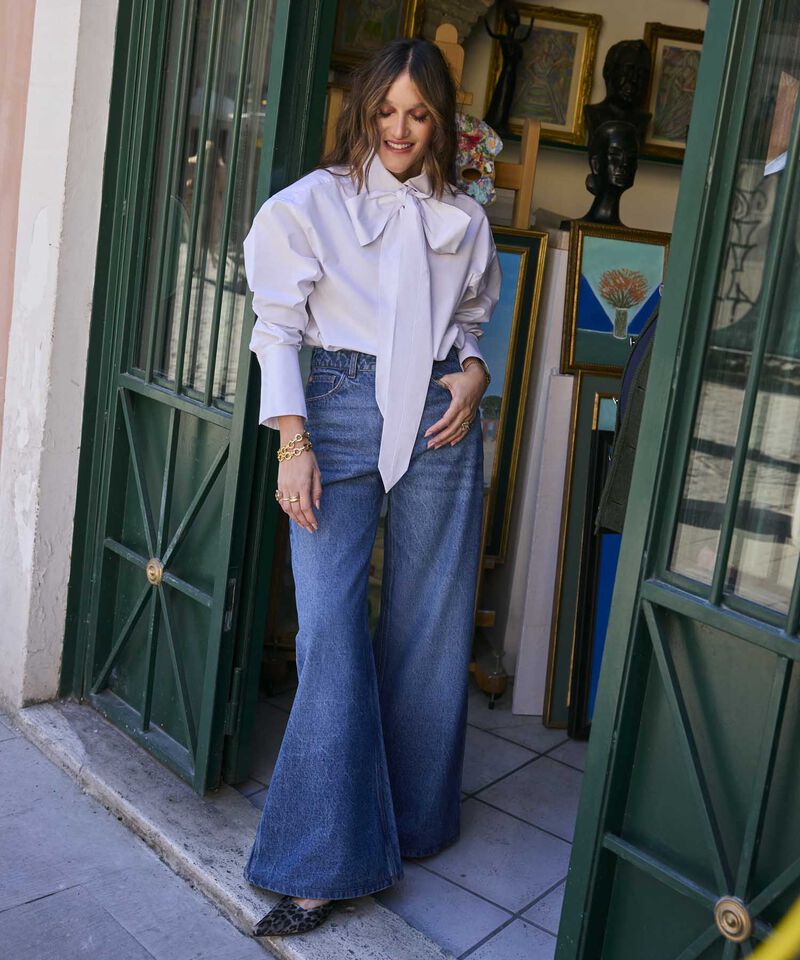 Jean Extra Wide Leg Tono Azul Medio