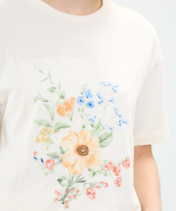 Camiseta Bordada con Estampado image number null