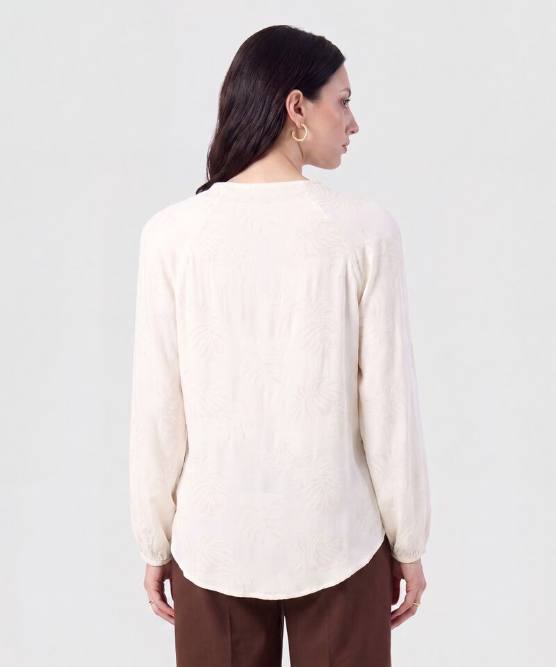 Blusa Botonadura y Escote en V para Mujer