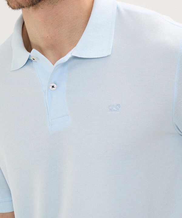 Polo Tejido Unicolor Cuello Y Puños Tejidos,Sin Bolsillo Con Hiladillo. image number null