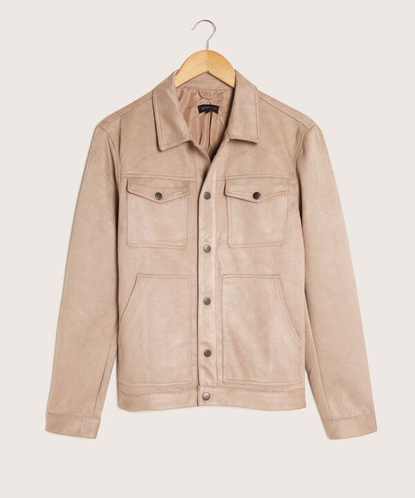 Chaqueta Trucker En Suede