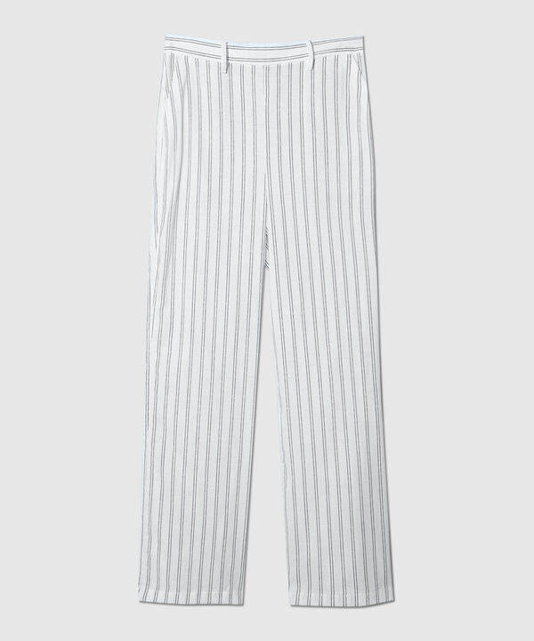 Pantalón Fluido A Rayas