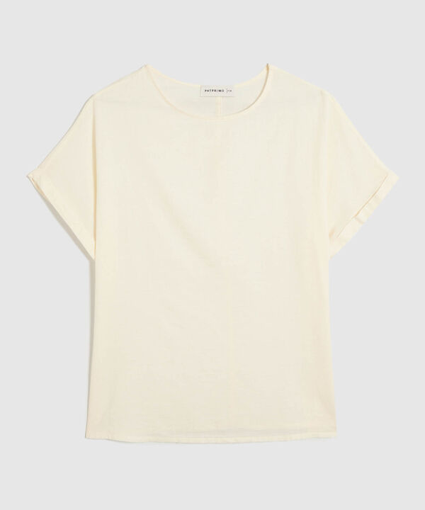 Blusa en Efecto Lino image number null