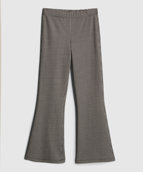 Legging Flare Estampado Tiro Alto